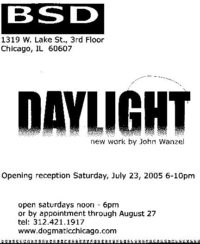Daylight, show card back